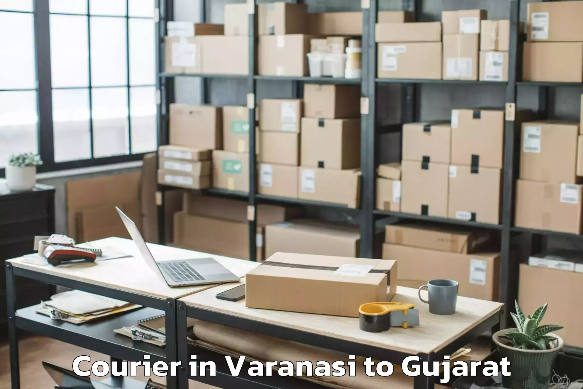 Book Varanasi to Charotar University Of Science Courier Online